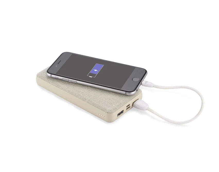 REPPO powerbank eko 10000 mAh rPET, naturalny