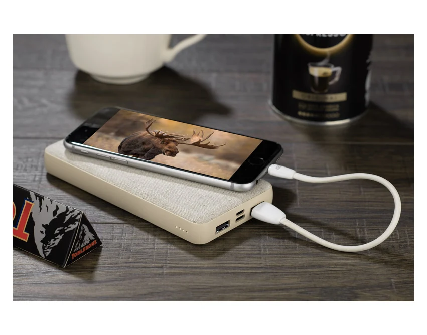 REPPO powerbank eko 10000 mAh rPET, naturalny