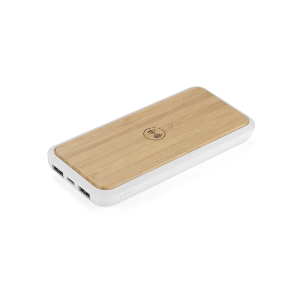 Eko powerbank bambusowy RONI 10000 mAh na konferencje