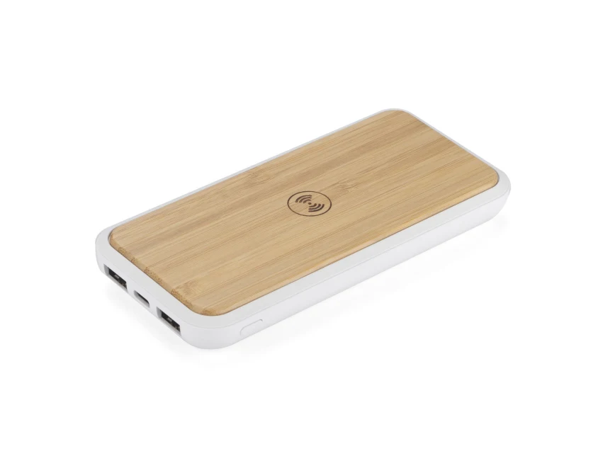 Eko powerbank bambusowy RONI 10000 mAh na konferencje