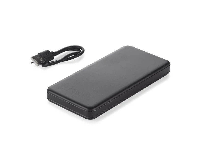 Bardzo pojemny powerbank SIMPLE 10000mAh czarny matowy