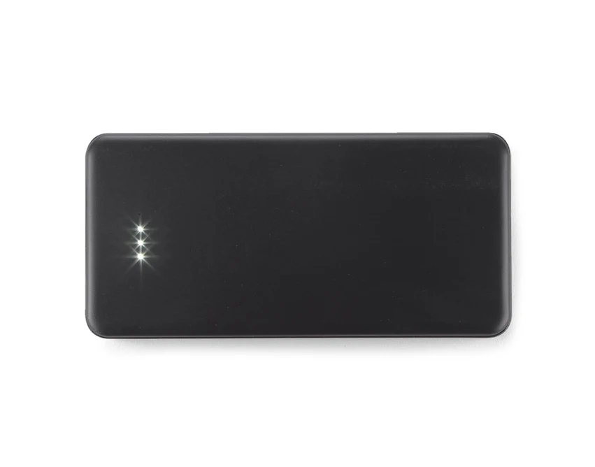 Bardzo pojemny powerbank SIMPLE 10000mAh czarny matowy