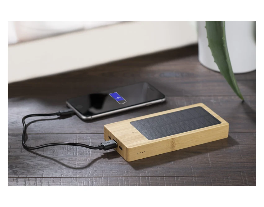 SONNEN powerbank ekologiczny bambusowy 10000 mAh