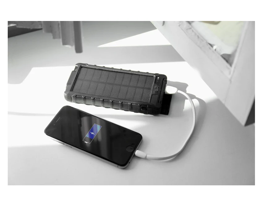 Powerbank solarny SOL 10000 mAh z latarką LED