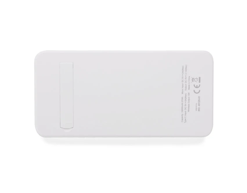 Powerbank STAND 10000 mAh bezprzewodowy biały