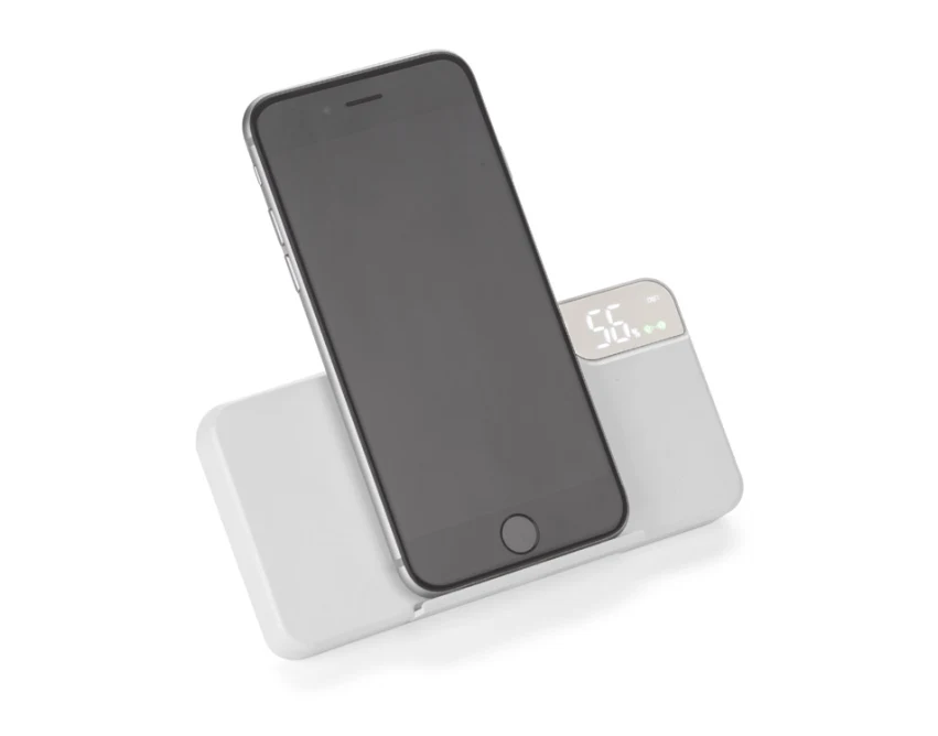 Powerbank STAND 10000 mAh bezprzewodowy biały