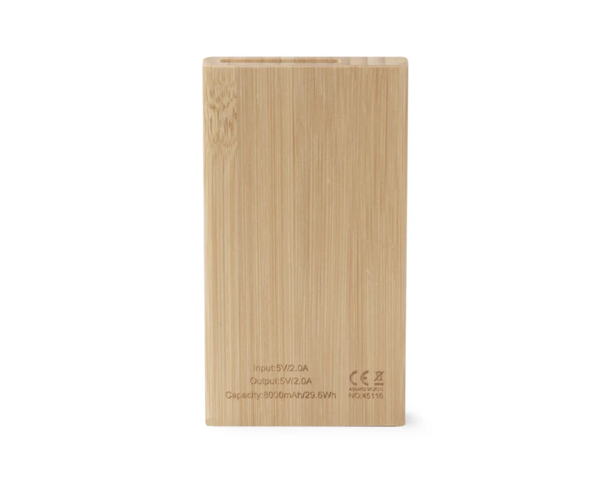 SILVA powerbank drewniany 8000 mAh bambusowy