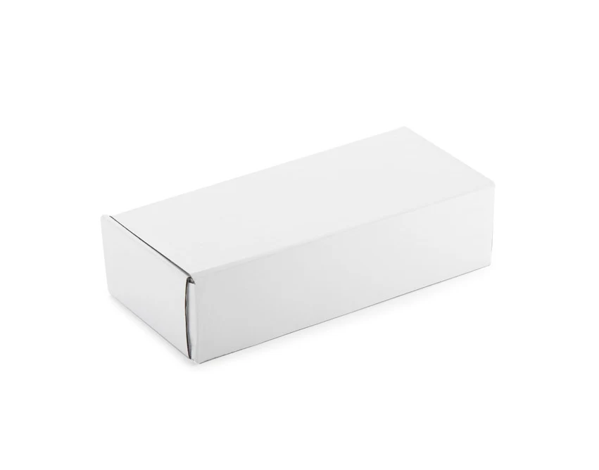 Srebrny głośnik bluetooth z powerbankiem i grawerem logo