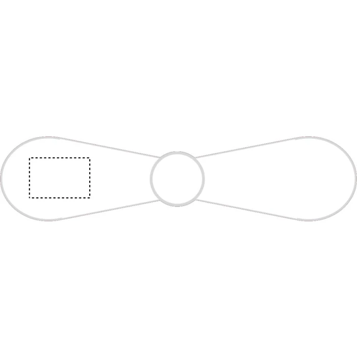 Schemat znakowania dla Tampondruk - P5 na gadżecie: Biały przenośny wiatraczek USB Tatsumaki z logo PVC