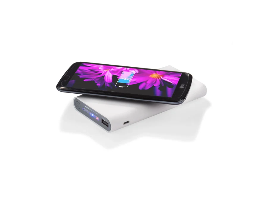 Powerbank z ładowaniem bezprzewodowym DOUBLE 8000 mAh