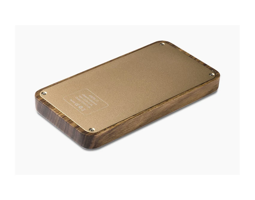 VIOUR power bank drewniany 4000 mAh brązowy