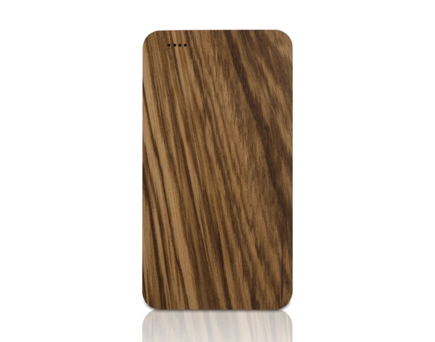 VIOUR power bank drewniany 4000 mAh brązowy
