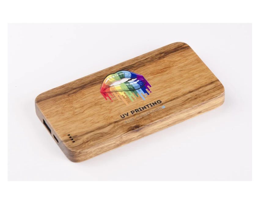 VIOUR power bank drewniany 4000 mAh brązowy
