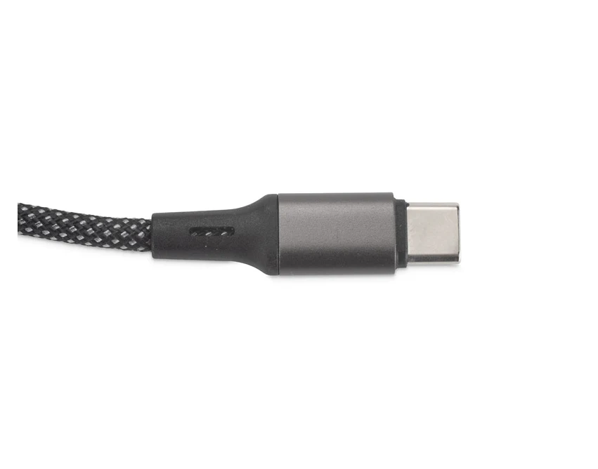 ALEKSA kabel do ładowania z logo, srebrny 1104 mm