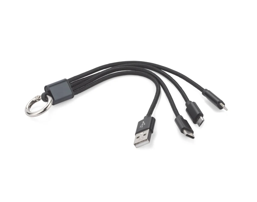 TAUS kabel do ładowania z logo czarny 220 mm