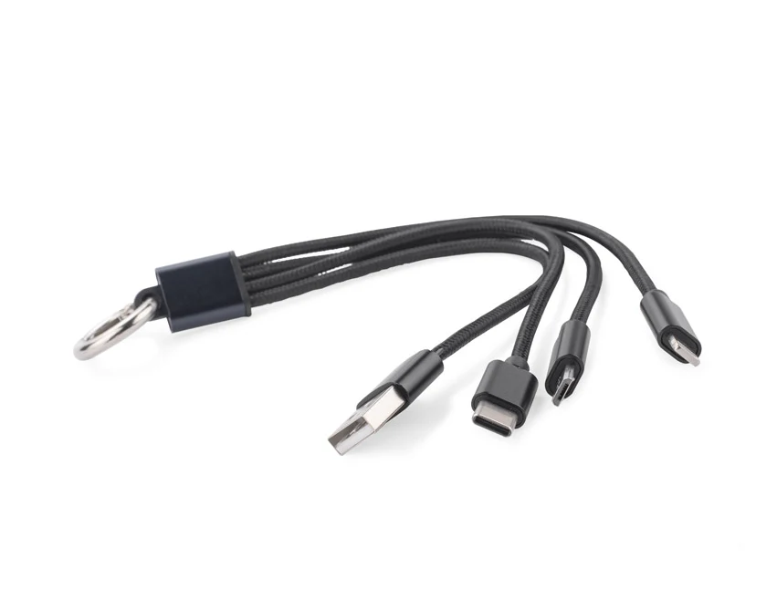 TAUS kabel do ładowania z logo czarny 220 mm