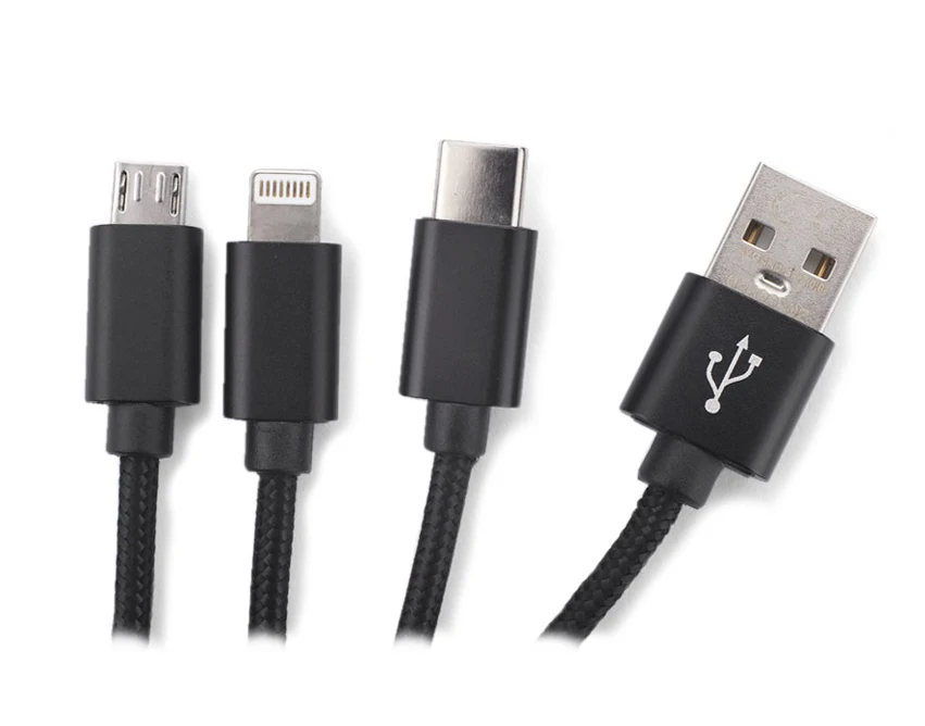TAUS kabel do ładowania z logo czarny 220 mm