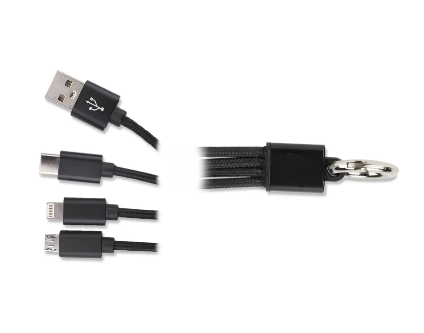 TAUS kabel do ładowania z logo czarny 220 mm