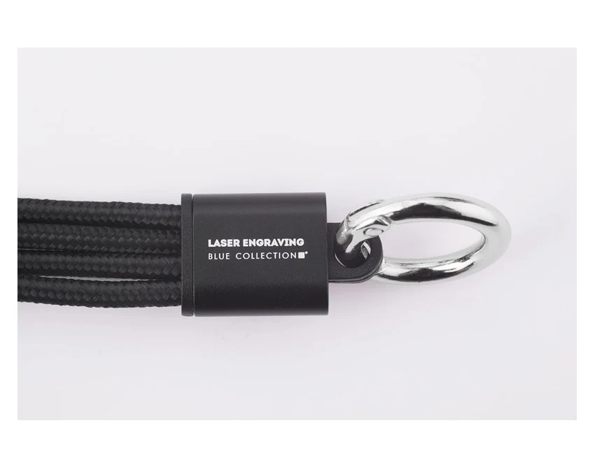 TAUS kabel do ładowania z logo czarny 220 mm