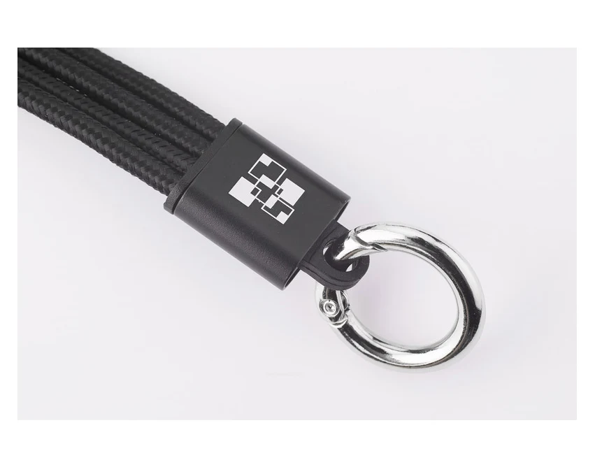 TAUS kabel do ładowania z logo czarny 220 mm