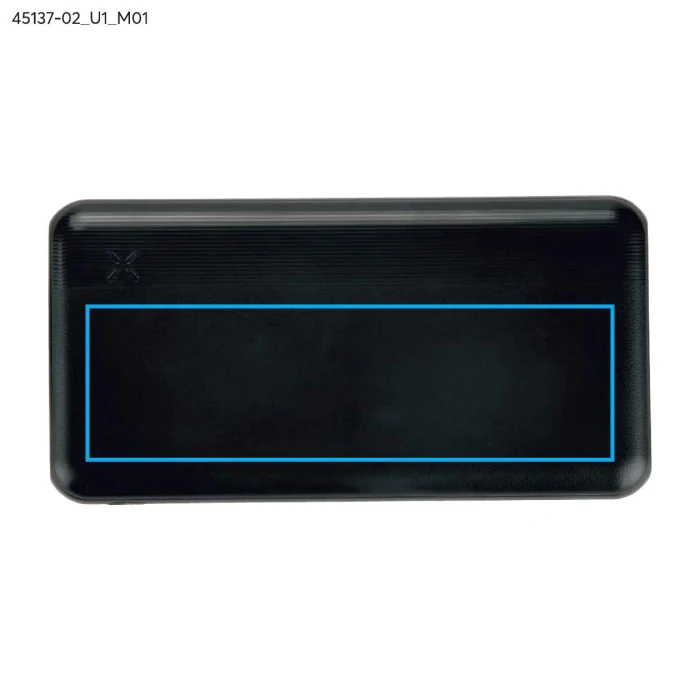 Schemat znakowania dla Nadruk UV - U1 na gadżecie: MAGION powerbank z szybkim ładowaniem 10000 mAh czarny