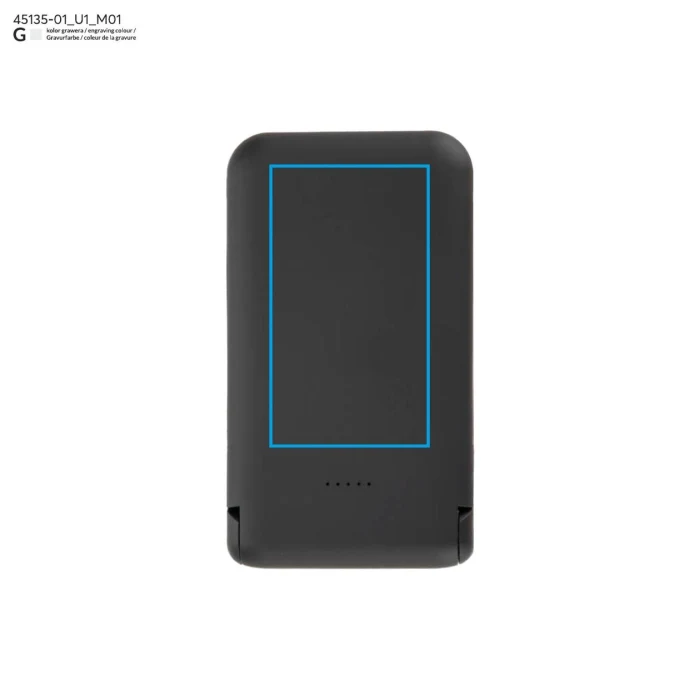 Schemat znakowania dla Nadruk UV - U1 na gadżecie: Powerbank reklamowy NUBLIS 10000 mAh 22,5 W