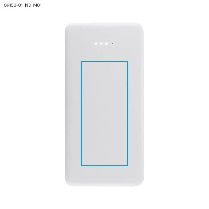 Schemat znakowania dla Tampondruk - N3 na gadżecie: Power bank reklamowy SIMPLE 10000 mAh z LED