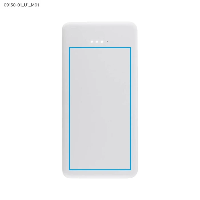 Schemat znakowania dla Nadruk UV - U1 na gadżecie: Power bank reklamowy SIMPLE 10000 mAh z LED