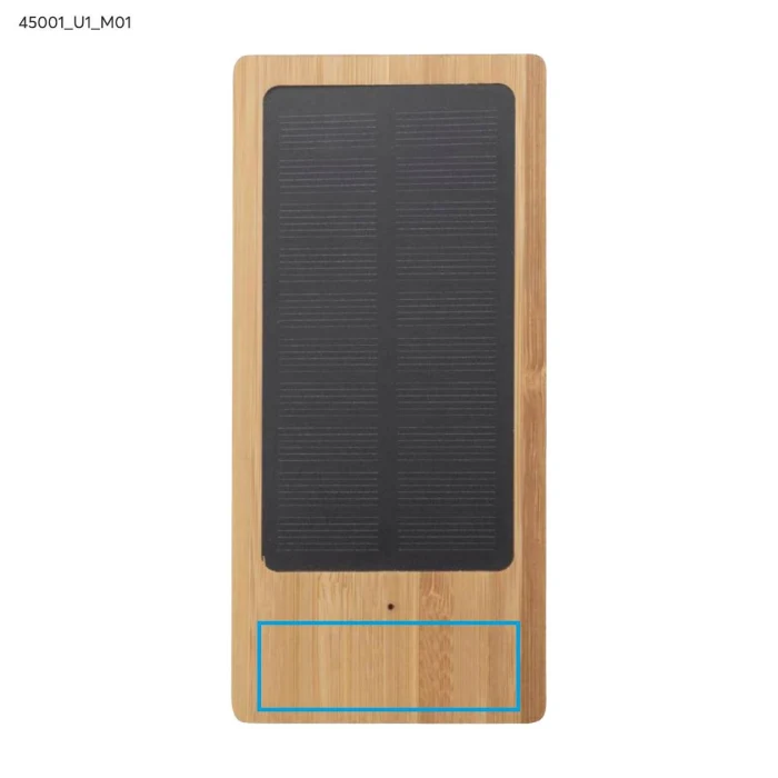 Schemat znakowania dla Nadruk UV - U1 na gadżecie: SONNEN powerbank ekologiczny bambusowy 10000 mAh
