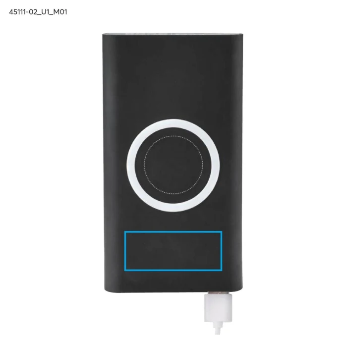 Schemat znakowania dla Nadruk UV - U1 na gadżecie: DOUBLE bezprzewodowy powerbank 8000 mAh czarny
