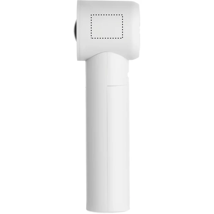 Schemat znakowania dla Etykieta - DL na gadżecie: Biały mini wentylator USB z logo, 2600 mAh, 5 biegów