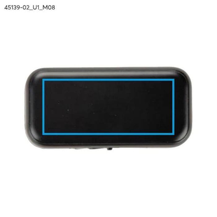 Schemat znakowania dla Nadruk UV - U1 na gadżecie: ZIPPY powerbank z podświetlanym logo ABS 4500 mAh