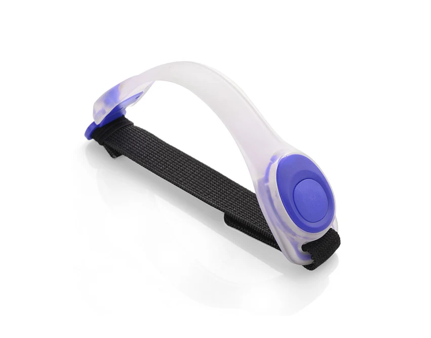 BLINK opaska odblaskowa z logo, niebieska 37×200×13 mm