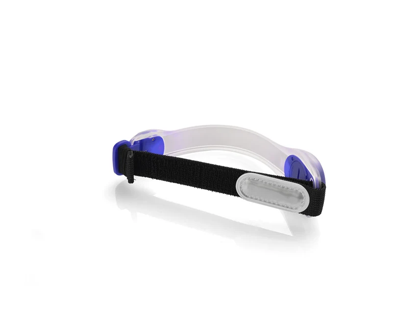 BLINK opaska odblaskowa z logo, niebieska 37×200×13 mm