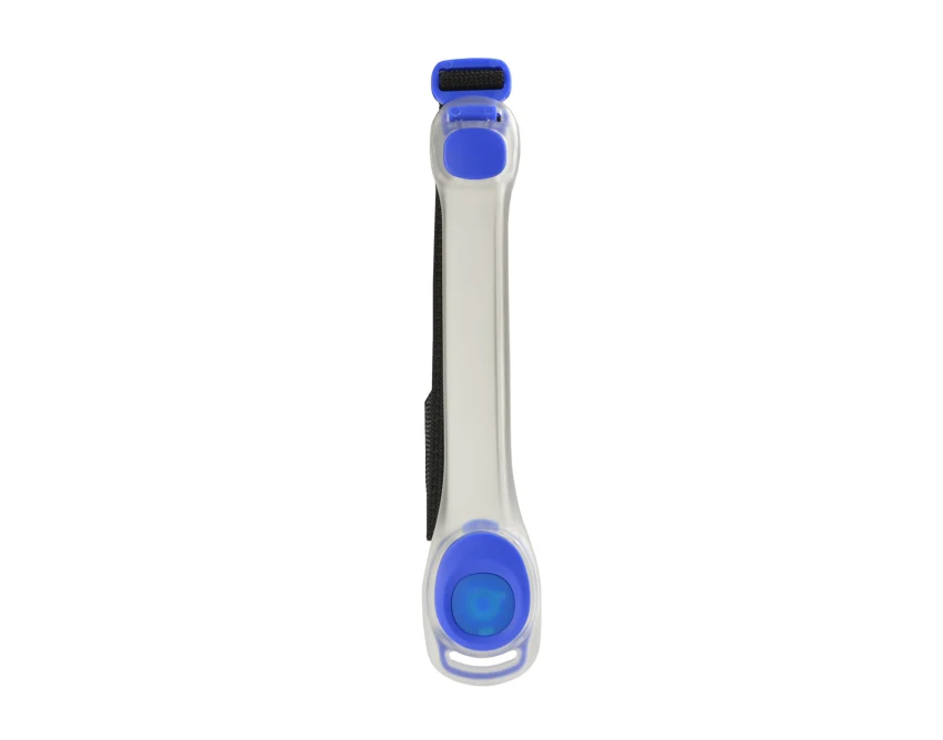 BLINK opaska odblaskowa z logo, niebieska 37×200×13 mm