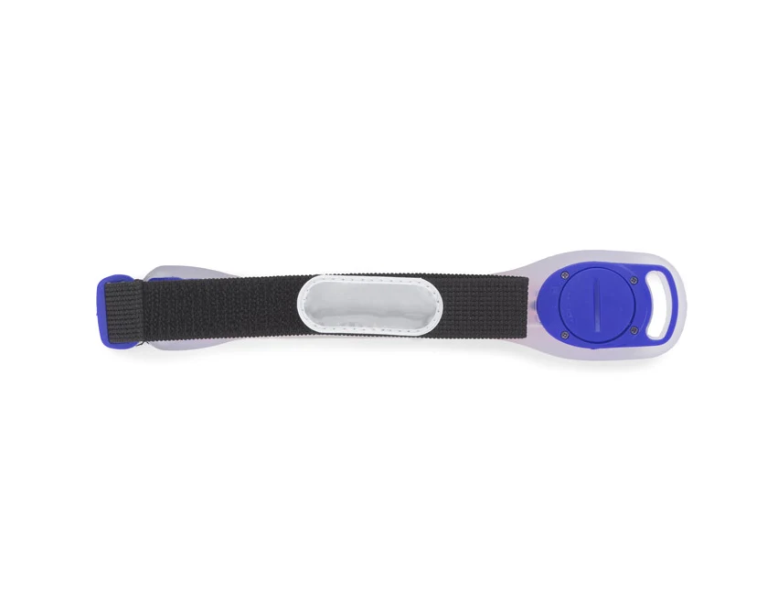 BLINK opaska odblaskowa z logo, niebieska 37×200×13 mm