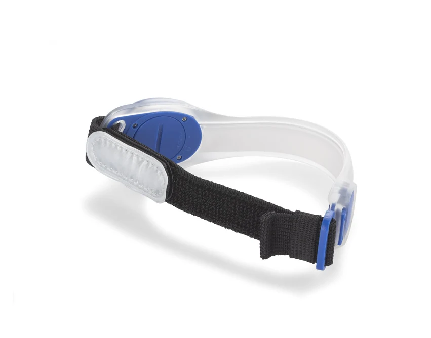BLINK opaska odblaskowa z logo, niebieska 37×200×13 mm