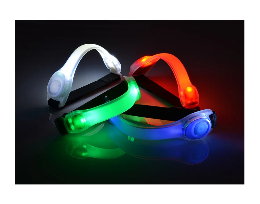 BLINK opaska odblaskowa z logo, niebieska 37×200×13 mm