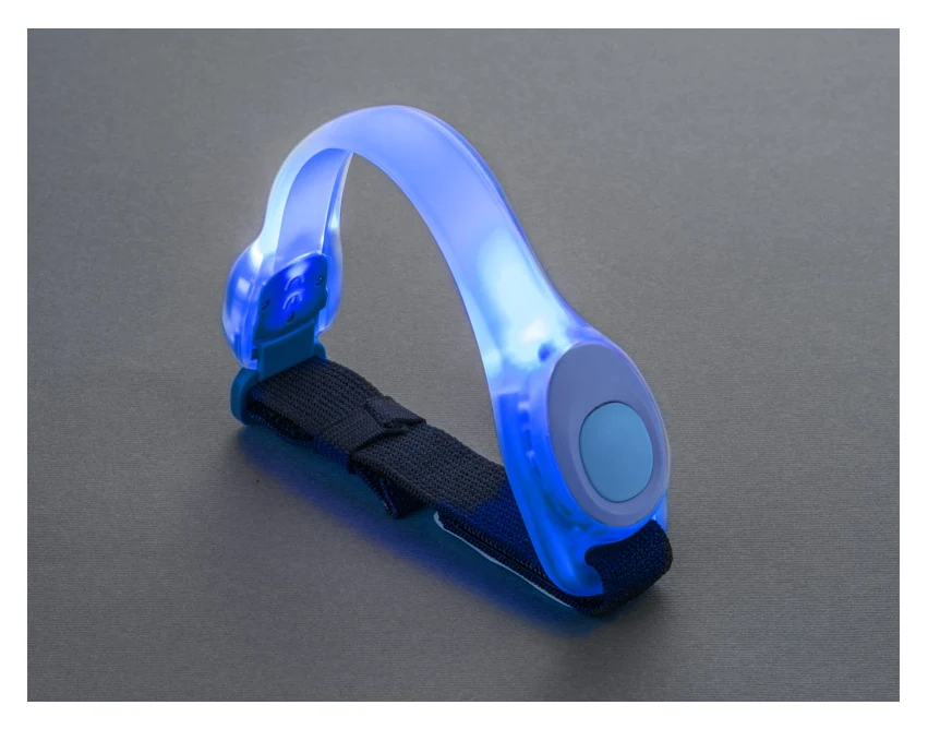 BLINK opaska odblaskowa z logo, niebieska 37×200×13 mm