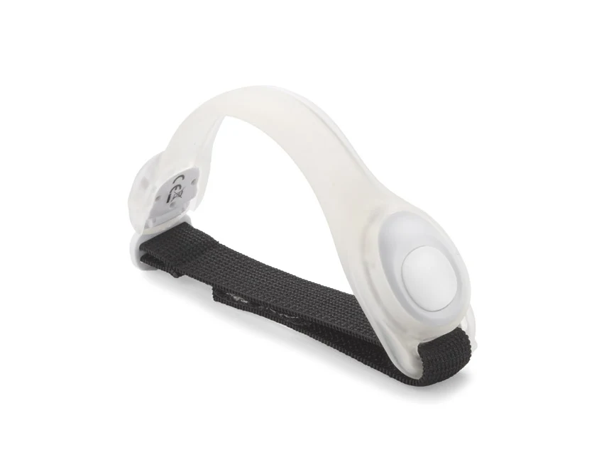 Opaska BLINK odblaskowa biała z nadrukiem 200 mm