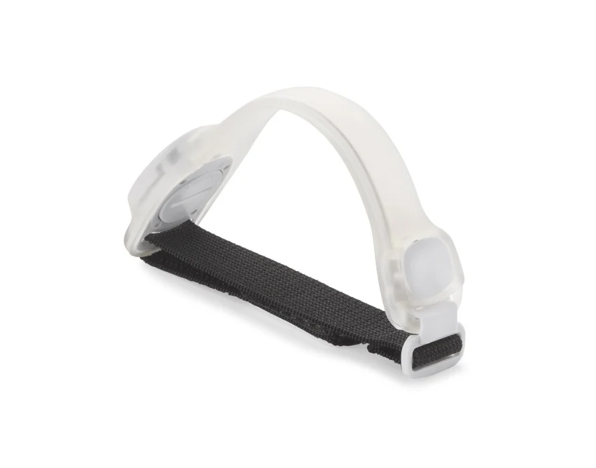 Opaska BLINK odblaskowa biała z nadrukiem 200 mm