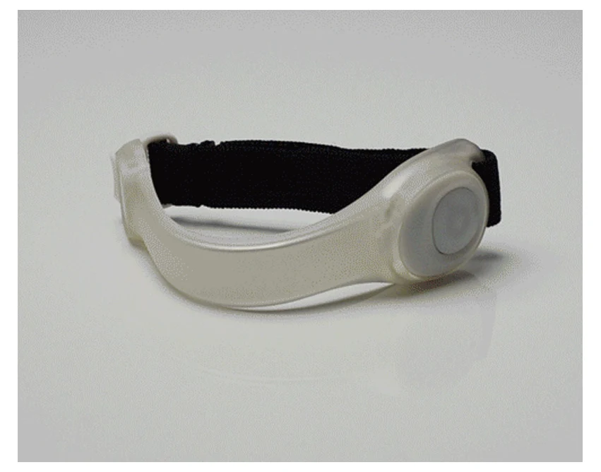 Opaska BLINK odblaskowa biała z nadrukiem 200 mm