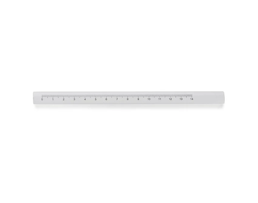 Ołówek stolarski OBO 178 mm biały z linijką