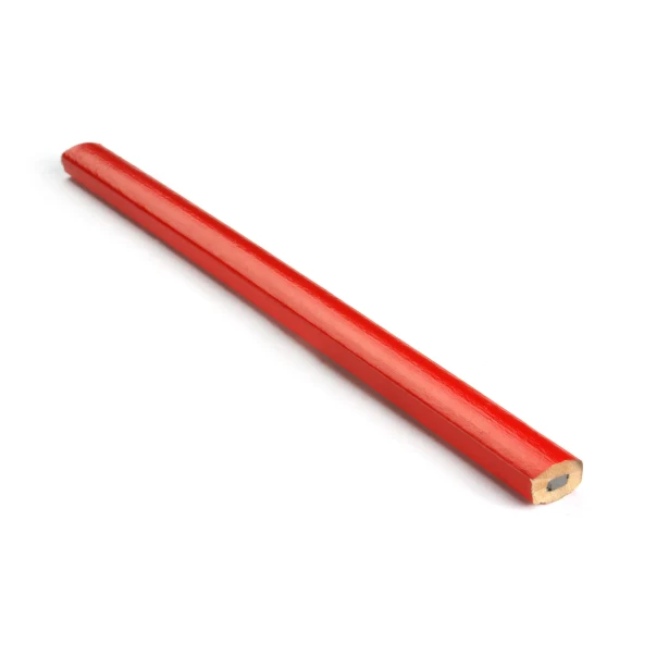 BOB ołówek stolarski 178 mm czerwony z nadrukiem