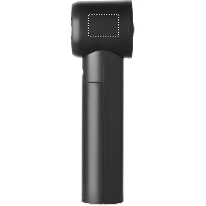 Schemat znakowania dla Tampondruk - P4 na gadżecie: Czarny mini wentylator USB Glaci z logo – 2600 mAh, ABS