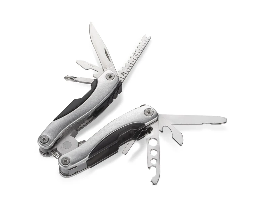 WORK mini zestaw narzędzi z metalu, srebrny