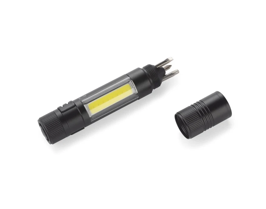 MAESTRO latarka z magnesem COB metalowa 3 w 1