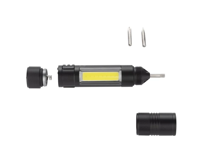 MAESTRO latarka z magnesem COB metalowa 3 w 1