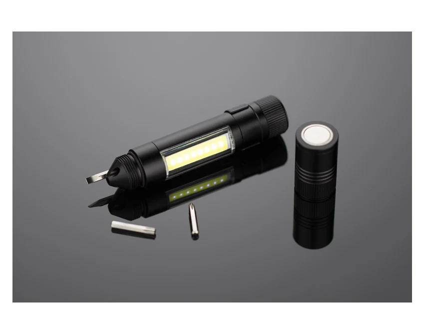 MAESTRO latarka z magnesem COB metalowa 3 w 1