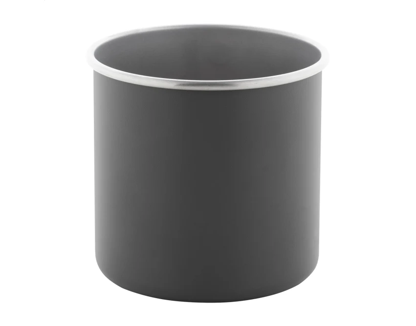 Szary matowy kubek metalowy z grawerem 300 ml